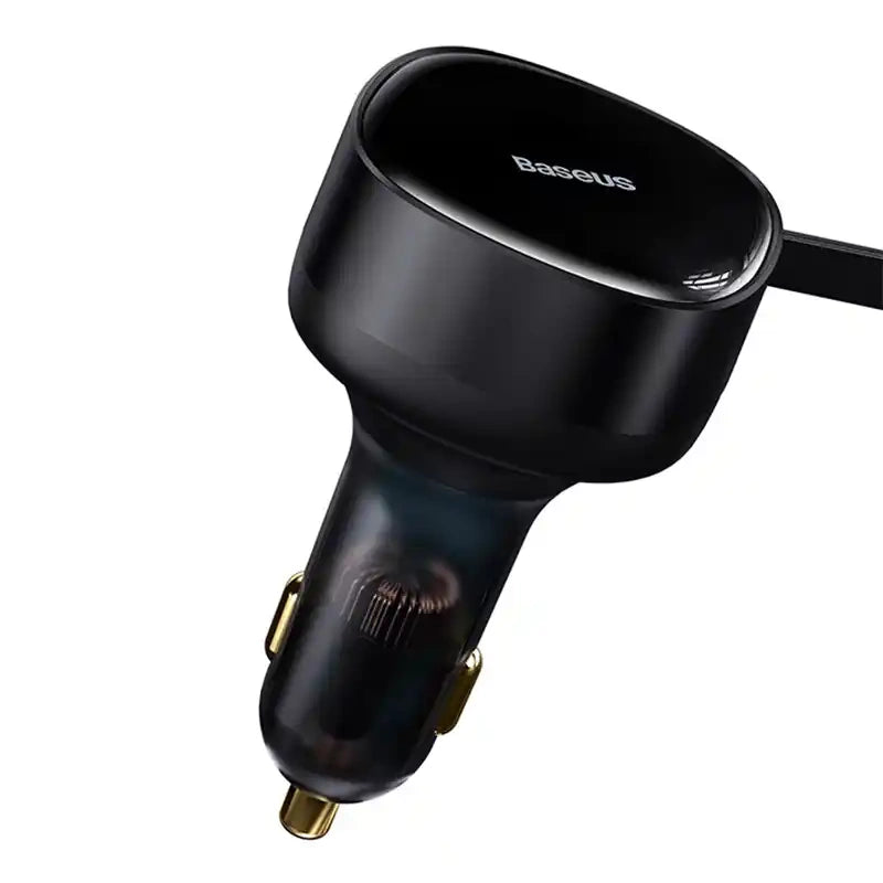 Car Charger Baseus Enjoyment with cable USB-C + Lightning 3A, 30W (Black) - Product Image 3