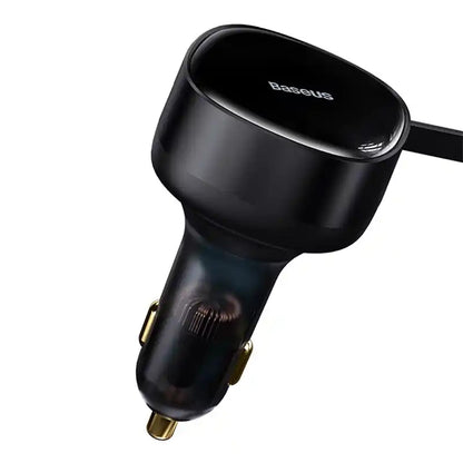 Car Charger Baseus Enjoyment with cable USB-C + Lightning 3A, 30W (Black) - Product Image 3
