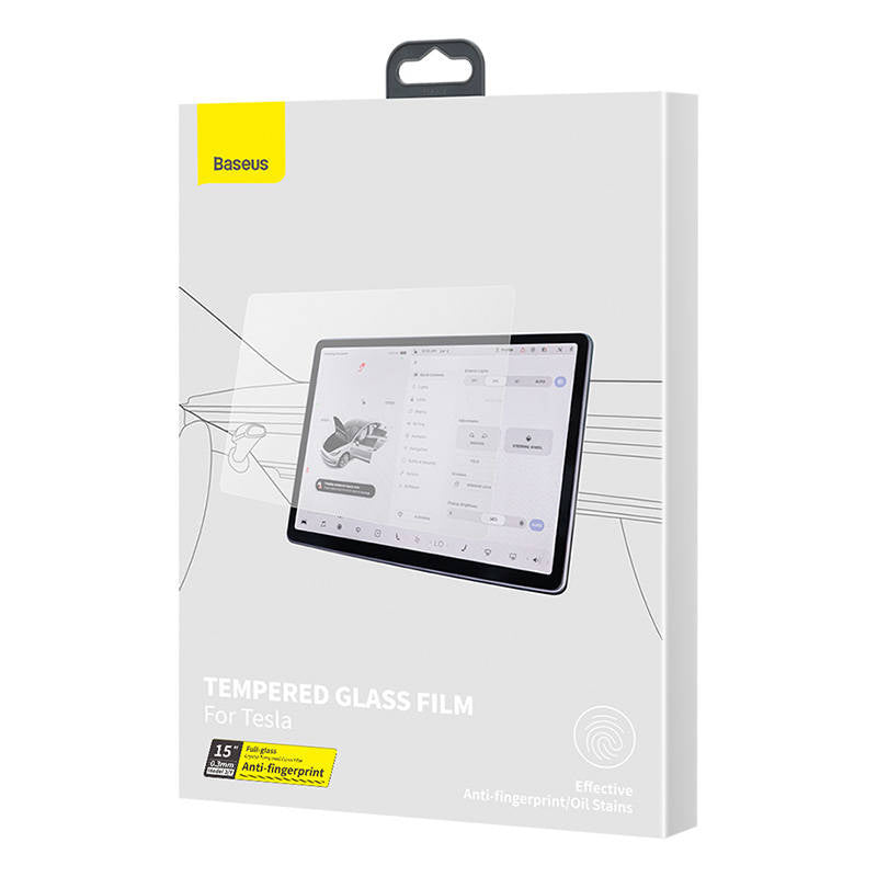 Tempered Glass Baseus Crystal 0.3mm for Tesla model 3/Y 15'' - Product Image 6