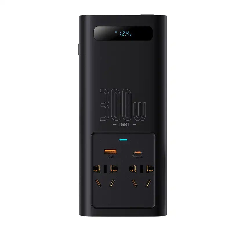Power Inverter Baseus 300W (220V CN/EU) (black) - Product Image 2