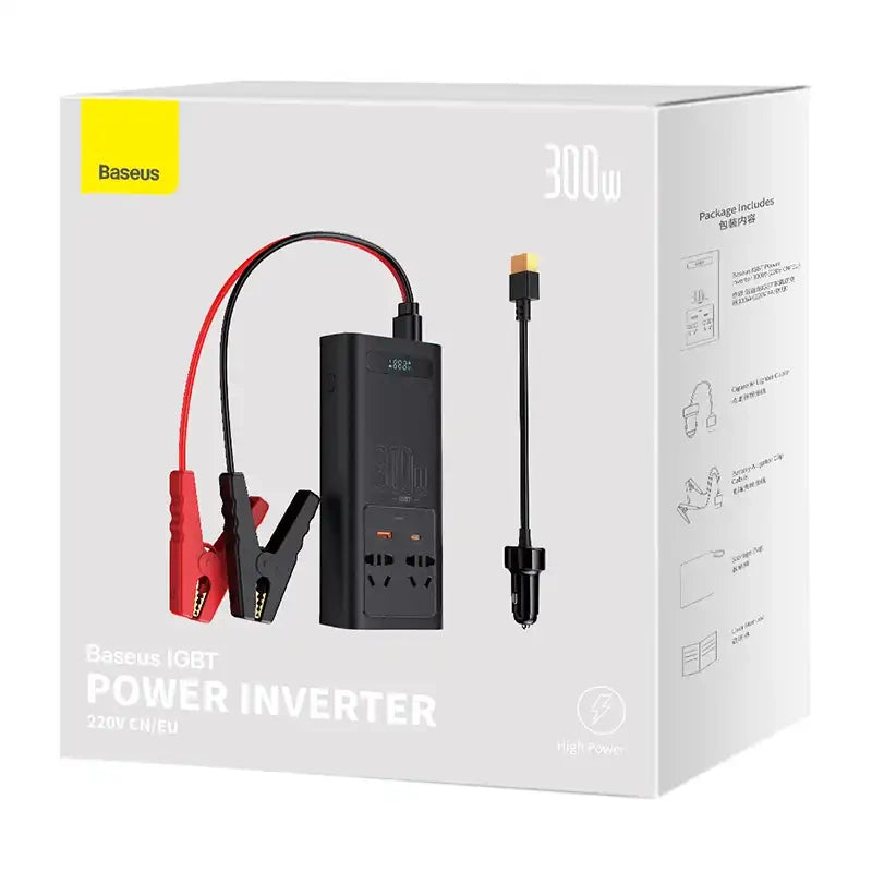 Power Inverter Baseus 300W (220V CN/EU) (black) - Product Image 8