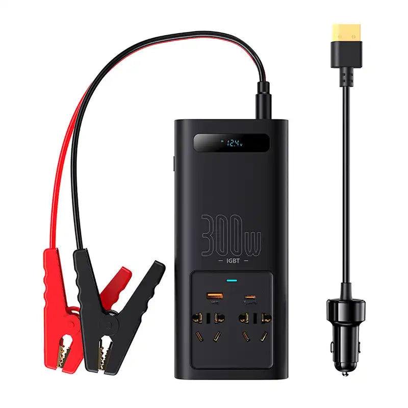 Power Inverter Baseus 300W (220V CN/EU) (black) - Product Image 7