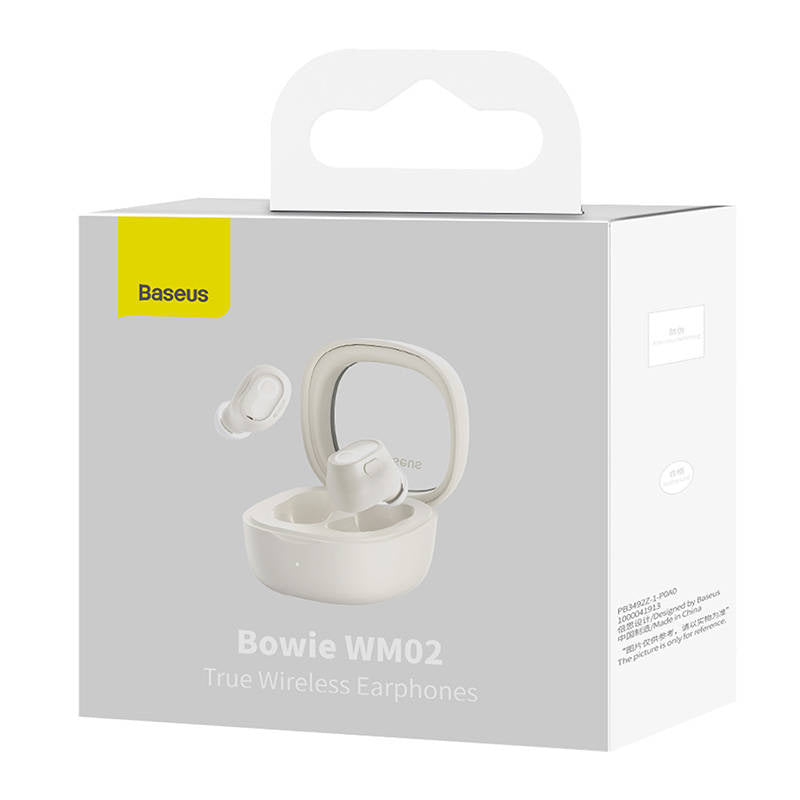Wireless headphones Baseus Bowie WM02 TWS, Bluetooth 5.0 (white) - Product Image 8