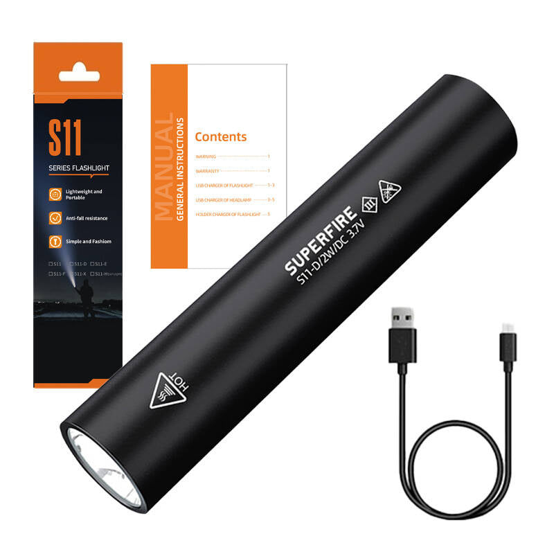 Flashlight Superfire S11-D, 135lm, USB - Product Image 3