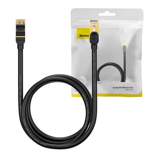 Baseus Ethernet RJ45, 10Gbps, 1.5m network cable (black) - Product Image 1