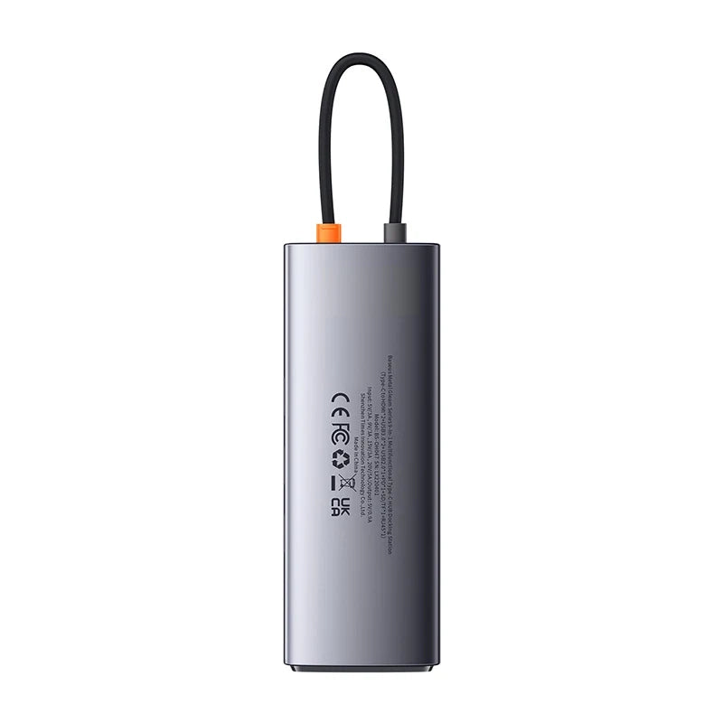 Hub 9in1 Baseus Metal Gleam Series, USB-C to 2x USB 3.0 + 2x HDMI + USB 2.0 + USB-C PD + Ethernet RJ45 + microSD/SD - Product Image 4