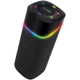 2.0 portable speaker SVEN PS-155, black, power output 2x5 W (RMS), TWS, Bluetooth, FM, USB, lithium battery
