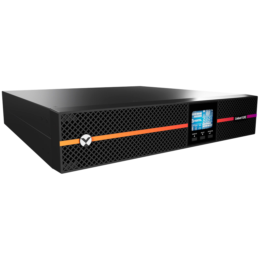 Liebert GXE UPS 1kVA 1ph UPS 230V Rack/Tower W/Batteries, C14 input/C13 x 8 output, 2-year warranty with railkit — VERTIV