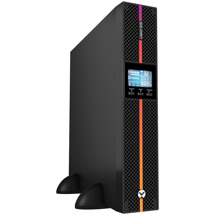 Liebert GXE UPS 1kVA 1ph UPS 230V Rack/Tower W/Batteries, C14 input/C13 x 8 output, 2-year warranty with railkit — VERTIV