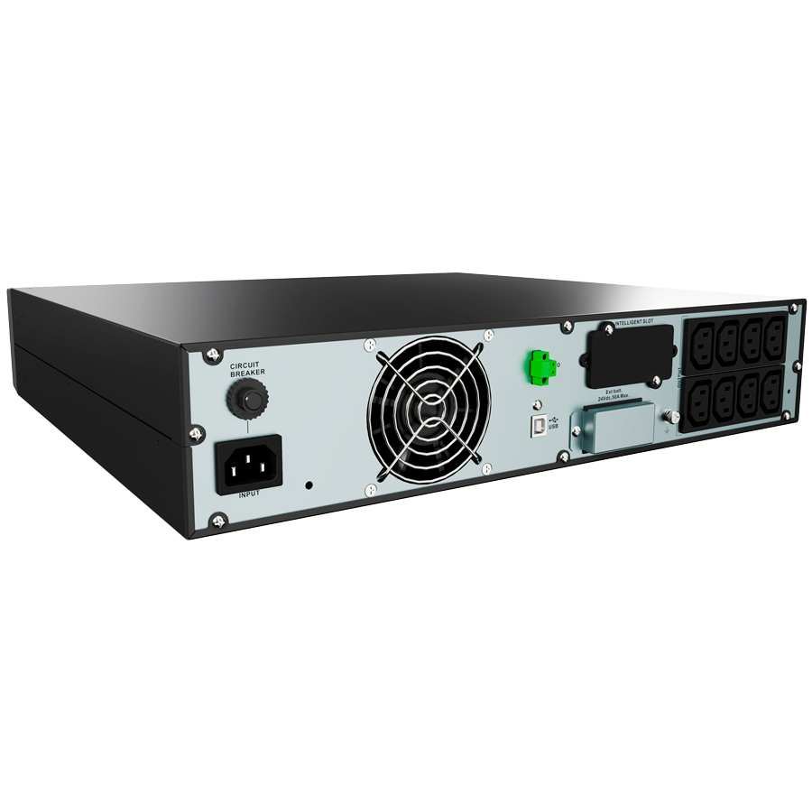 Liebert GXE UPS 1kVA 1ph UPS 230V Rack/Tower W/Batteries, C14 input/C13 x 8 output, 2-year warranty with railkit — VERTIV