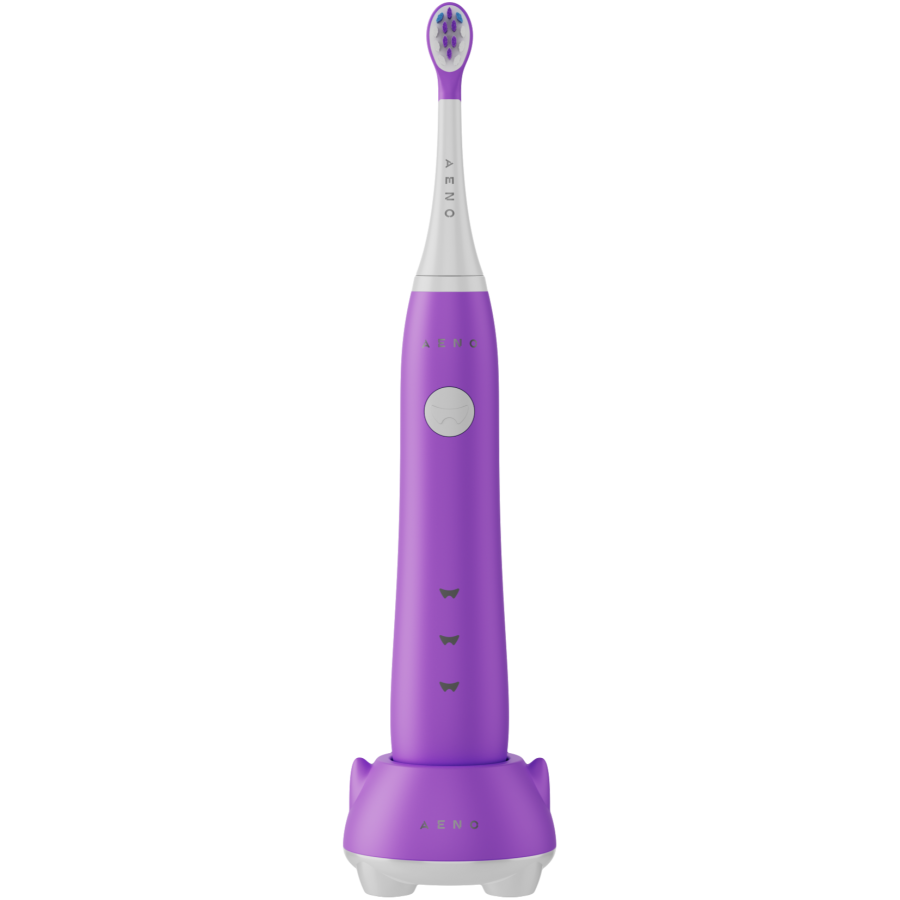 Wireless Tooth Brush, Violet, 3 Brush Heads, 600mAh, Function: Sensive, Clean, Whitening, Sweep, Smart Remind — AENO