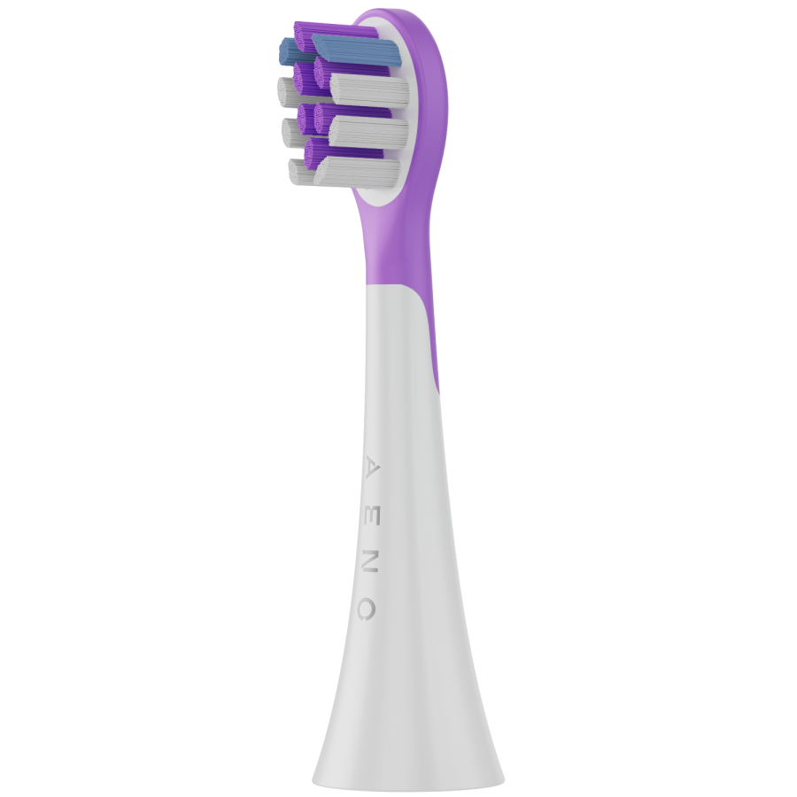 Wireless Tooth Brush, Violet, 3 Brush Heads, 600mAh, Function: Sensive, Clean, Whitening, Sweep, Smart Remind — AENO