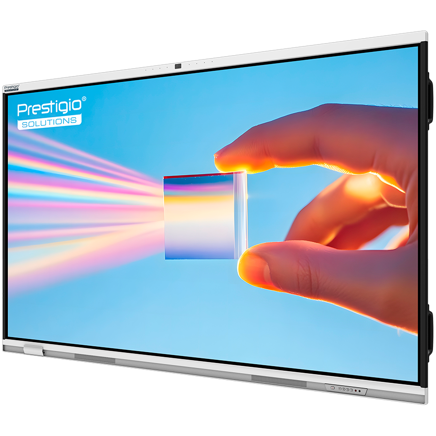 PRESTIGIO SOLUTIONS Multiboard 86'' Prism, Android 14, Google EDLA, AI Camera, 8/128GB, 50TP