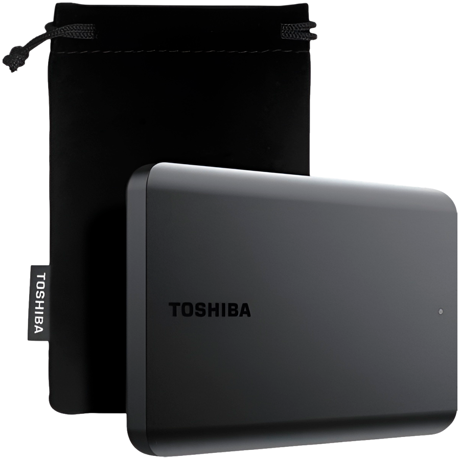 Toshiba External Hard Drive Canvio Basics Excl (2.5 " 1TB, USB3.2 Gen 1, Black)