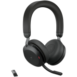 JABRA EVOLVE2 75, Link390a MS Stereo Black, EVOLVE2 75 headset Black MS, Link 380 BT adapter USB-A MS,1.2m USB-C to USB-A cab