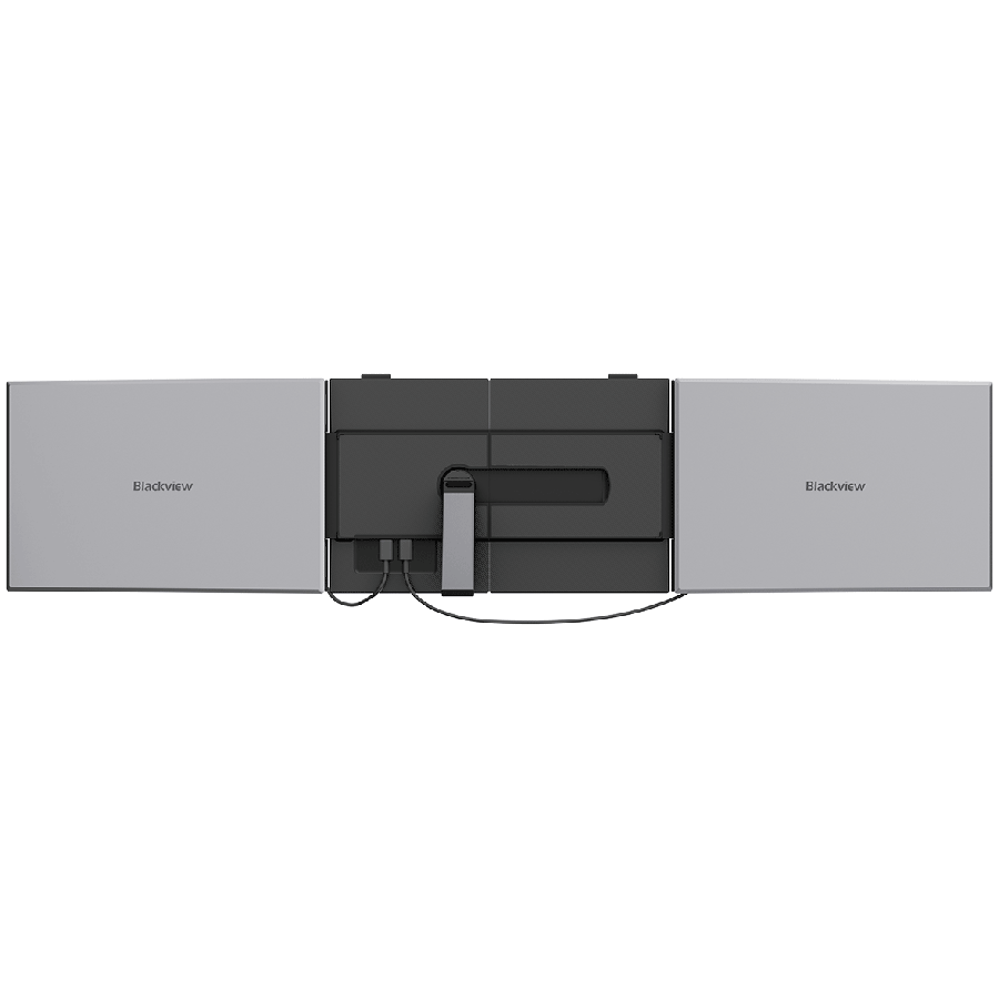 Portable monitor Blackview DCM8 Dual Screen 15.3inch 1920x1200 16:9 LCD 60Hz IPS 178 USB-C 3.1x3 364.4x237.43x21mm Grey Black