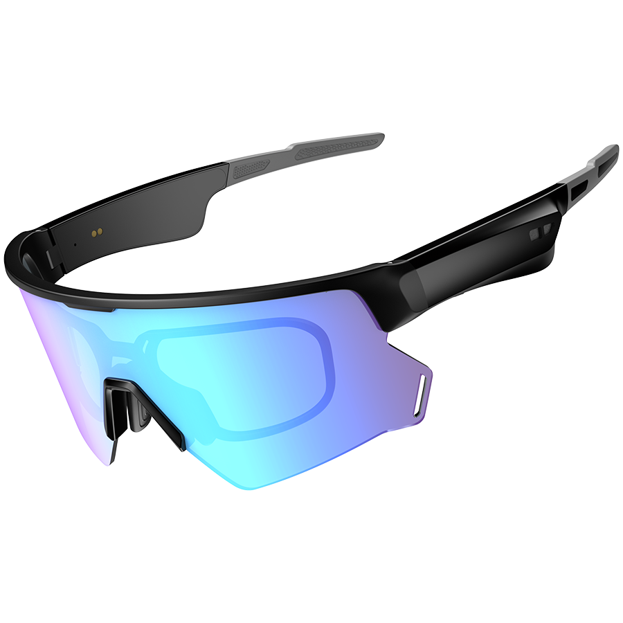 Smart Glasses Blackview D2 Ice Blue lenses Chips Jerry AD6976D4 8Mb 240mAh BT 5.1 APP HeyCyan ENC AI Lesten to music IP54 155