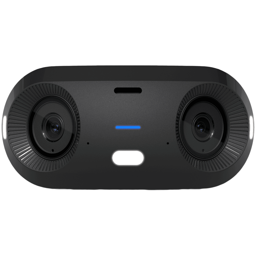 UBIQUITI UVC-G6-180-W Indoor/outdoor dual sensor 16MP 20 FPS PoE+ camera, with a Multi-TOPS AI Engine and panoramic 180 cover