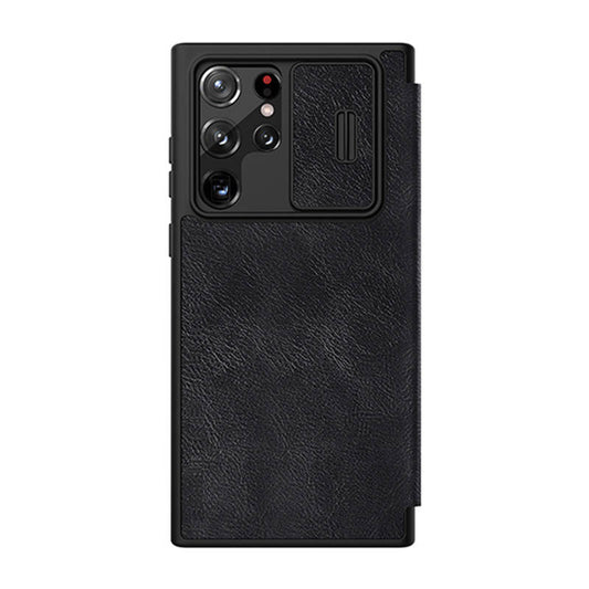 Case Nillkin Qin Leather Pro for SAMSUNG S22 Ultra (black) - Product Image 1