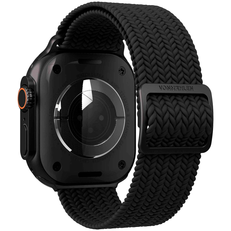 Woven Loop 44, 45, 46, 49mm One Size, All Black — VONMAHLEN