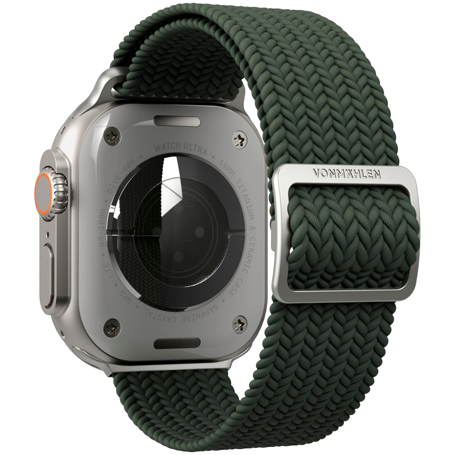 Woven Loop 40, 41, 42mm One Size, Olive — VONMAHLEN
