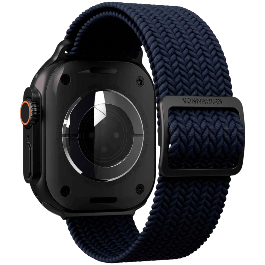 Woven Loop 44, 45, 46, 49mm One Size, Navy Black — VONMAHLEN