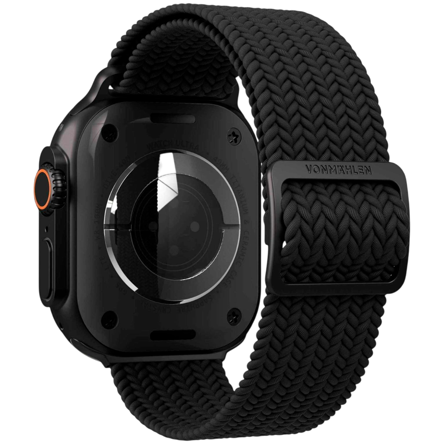 Woven Loop 40, 41, 42mm One Size, All Black — VONMAHLEN
