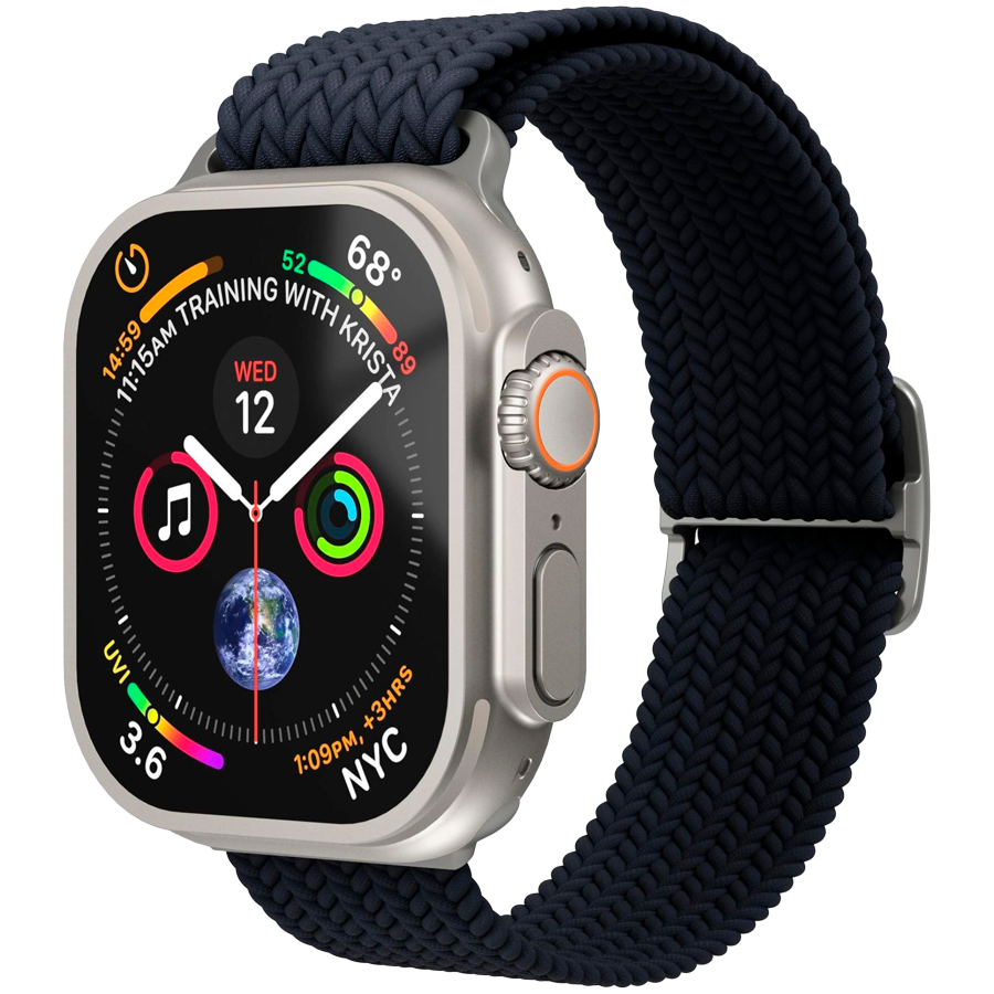 Woven Loop 40, 41, 42mm One Size, Navy — VONMAHLEN