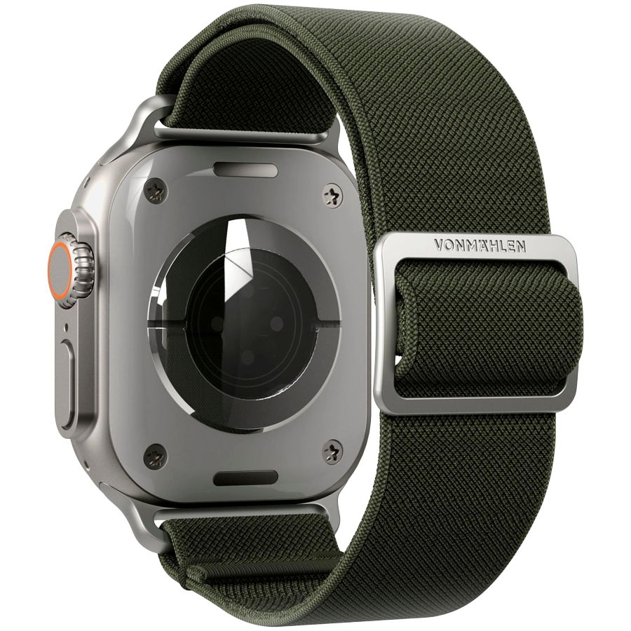 Classic Nylon Loop 44, 45, 46, 49mm One Size, Olive — VONMAHLEN