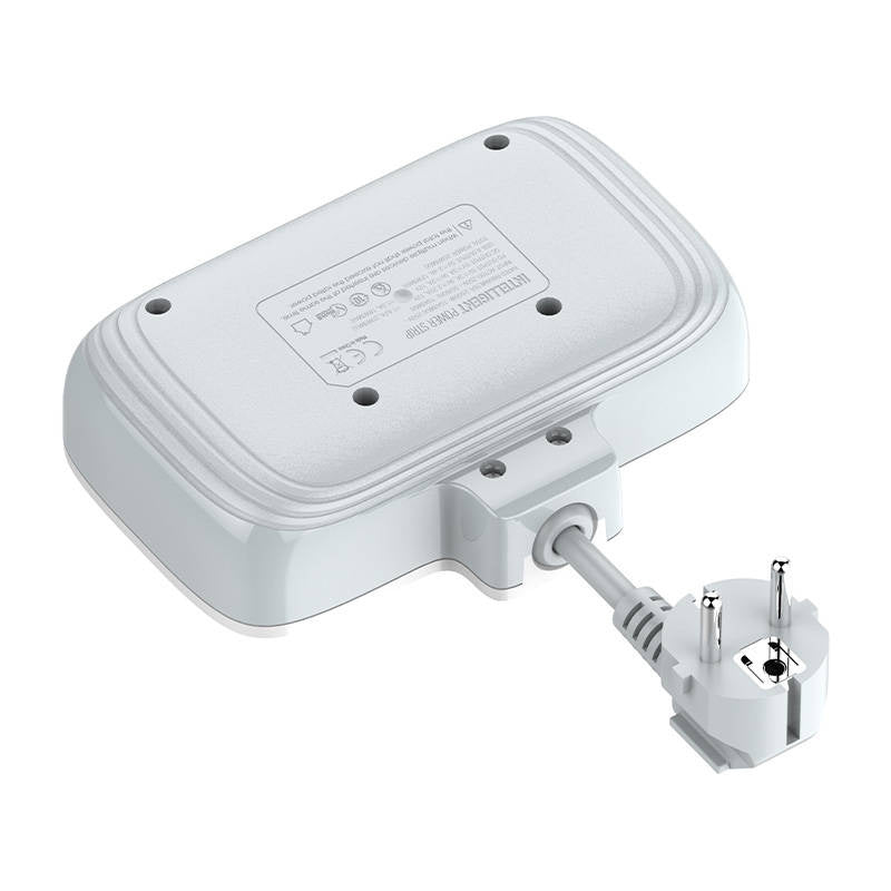 Power strip with 2 AC sockets, 3x USB, USB-C, LDNIO SE2435, 2500W (white) - Product Image 9