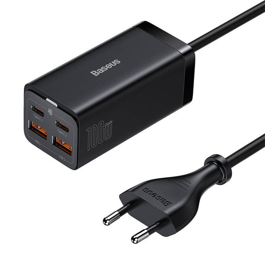 Baseus GaN3 Pro wall charger 2xUSB-C + 2xUSB, 100W (black) - Product Image 2