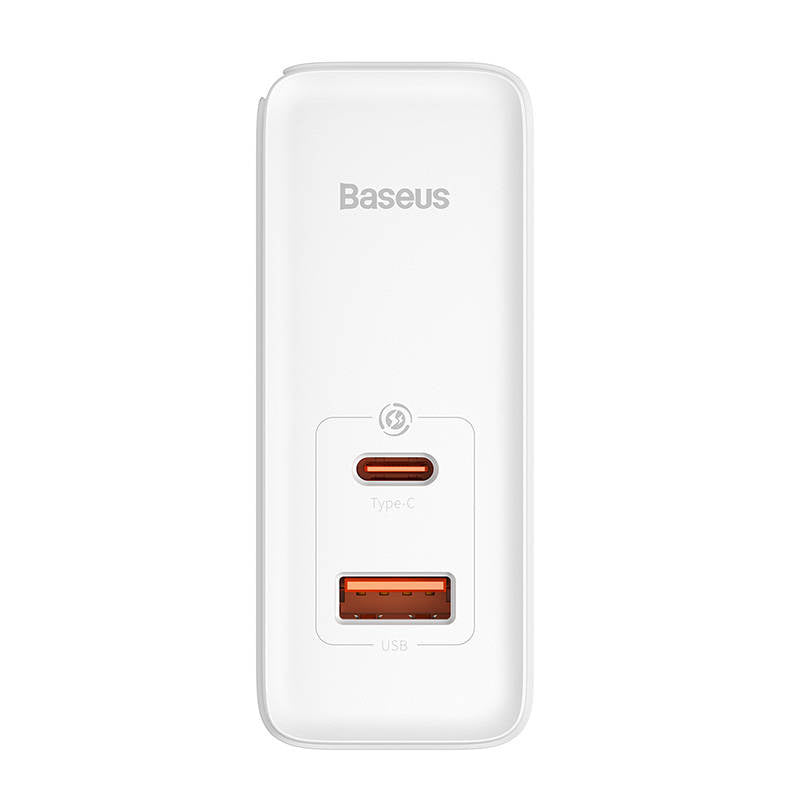 Wall charger Baseus GaN5 Pro USB-C + USB, 100W + 1m cable (white) - Product Image 5