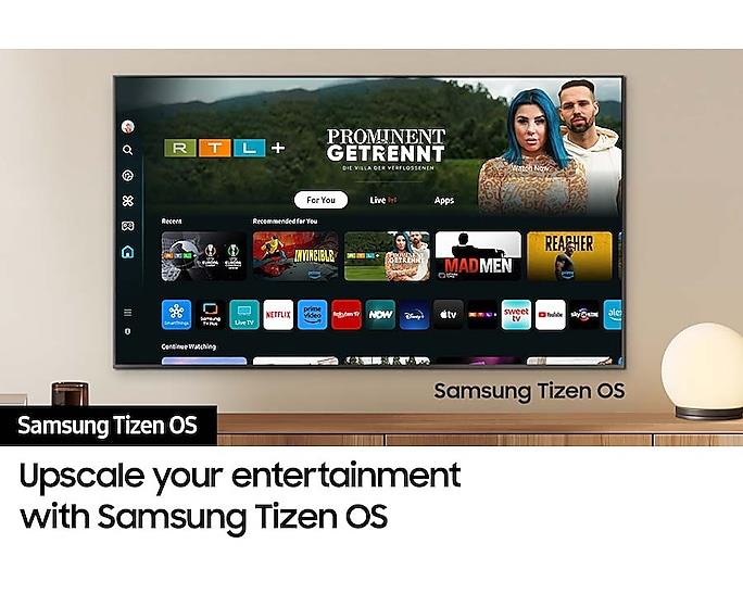 TV Set SAMSUNG 75" 4K/Smart QLED 3840x2160 Wireless LAN Bluetooth Tizen Black QE75QN95DATXXH