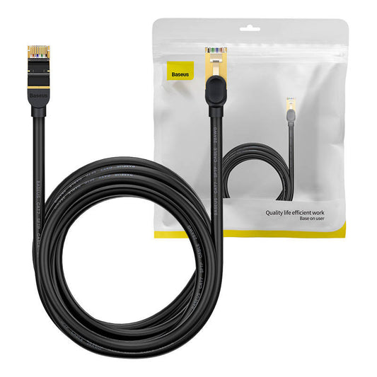 Baseus Ethernet RJ45, 10Gbps, 8m network cable (black) - Product Image 1