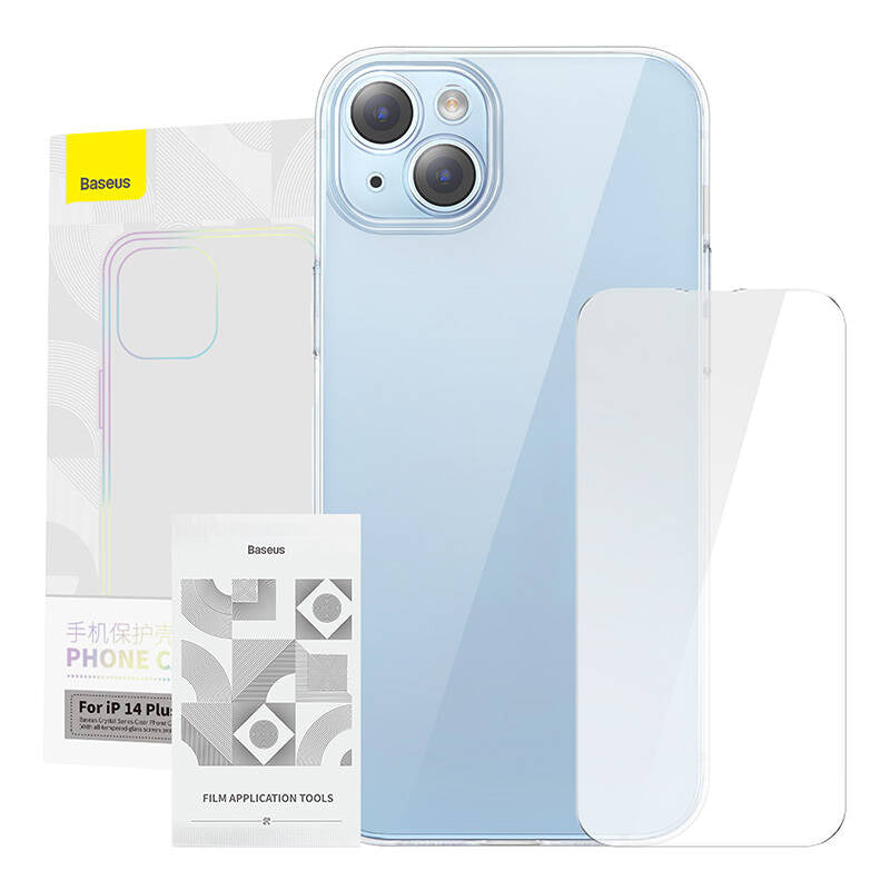 Baseus Crystal Series Case for iPhone 14 Plus + tempered glass - Product Image 9