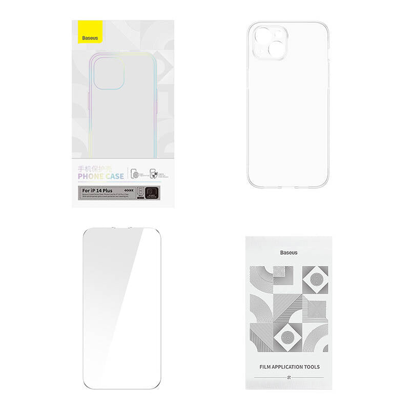 Baseus Crystal Series Case for iPhone 14 Plus + tempered glass - Product Image 6