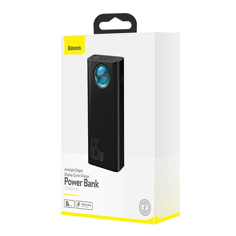 Powerbank Baseus Amblight 30000mAh, 4xUSB, USB-C, 65W (black) - Product Image 8