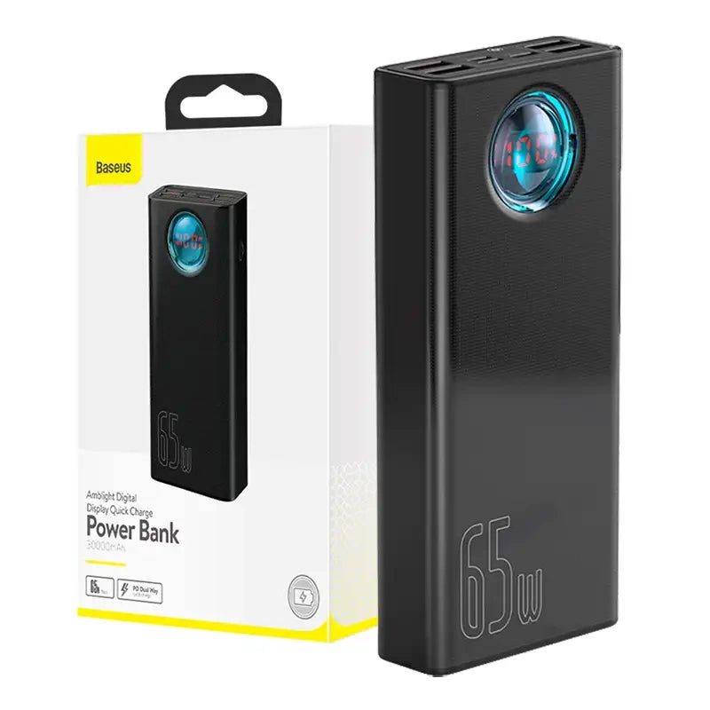 Powerbank Baseus Amblight 30000mAh, 4xUSB, USB-C, 65W (black) - Product Image 7
