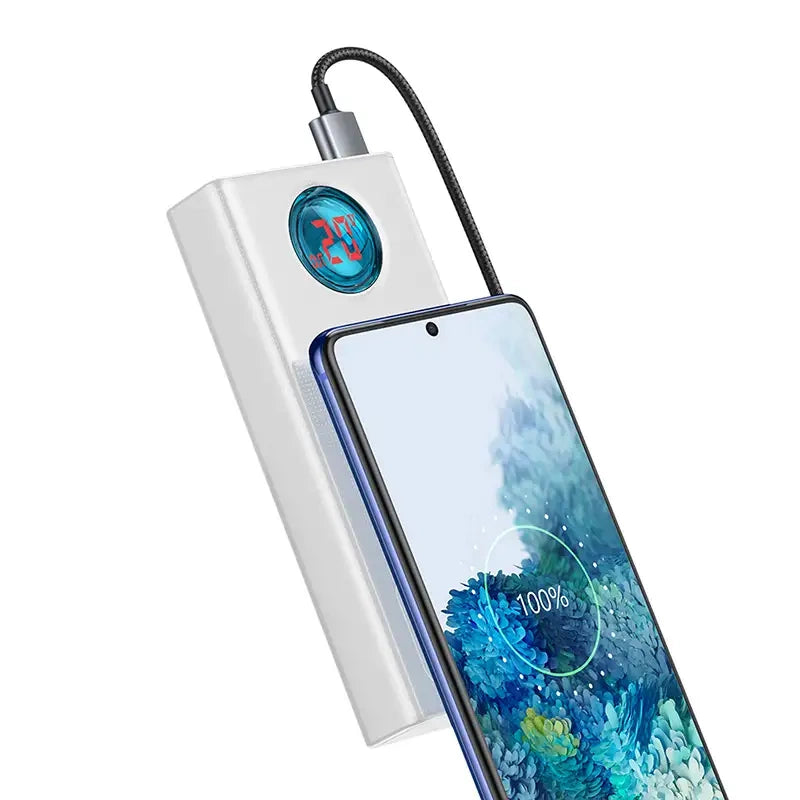 Powerbank Baseus Amblight 30000mAh, 4xUSB, USB-C, 65W (white) - Product Image 6