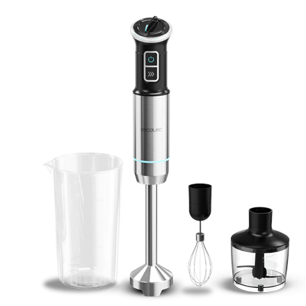 Cecotec Hand blender | Power Neutron 1100MAX Cream&Crush | Hand Blender | 1100 W | Number of speeds Adjustable | Turbo m