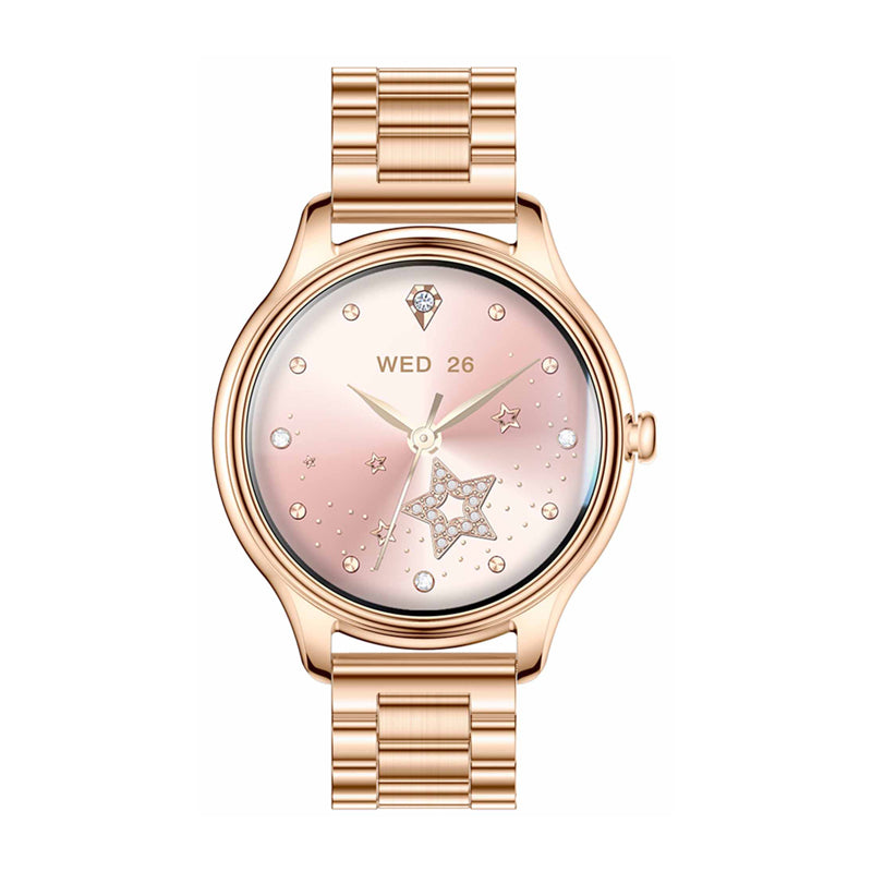 COLMI L28 Smart Watch (Gold + gold steel strap) - Image 2