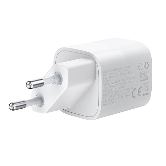 Wall Charger Choetech, 33W, PD5006 A+C dual port (white) - Product Image 2