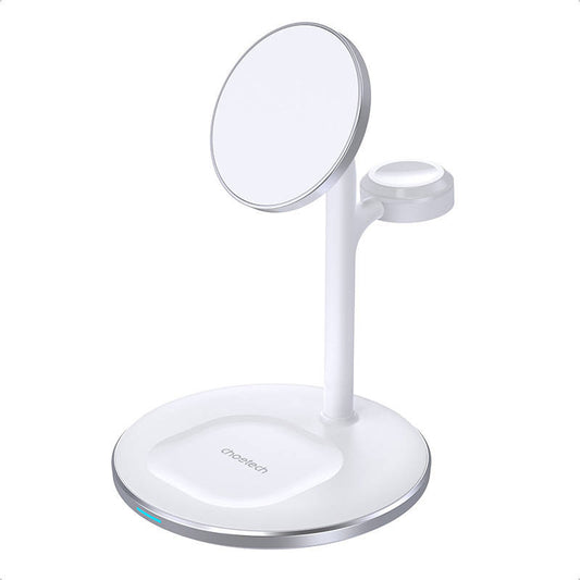 Wireless charger Choetech with stand 2in1 (white) - Product Image 1