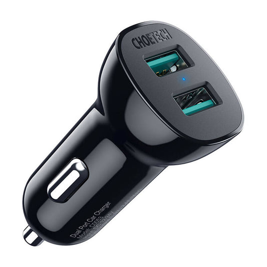 Choetech C0051 36W QC 3.0 car charger (black) - Product Image 1