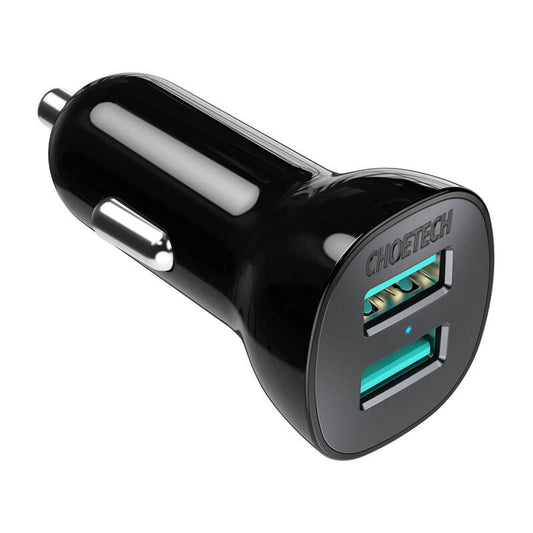 Choetech C0051 36W QC 3.0 car charger (black) - Product Image 2