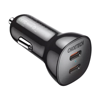 Car charger Choetech TC0008 40W 2x USB-C - Product Image 1