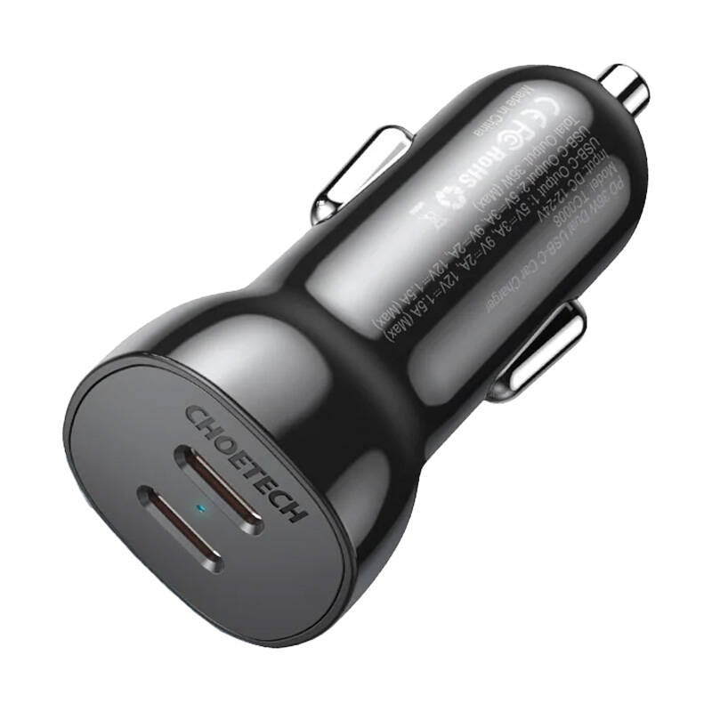 Car charger Choetech TC0008 40W 2x USB-C - Product Image 3