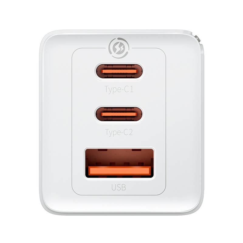 Wall charger Baseus GaN5 Pro 2xUSB-C + USB, 65W (white) - Product Image 6