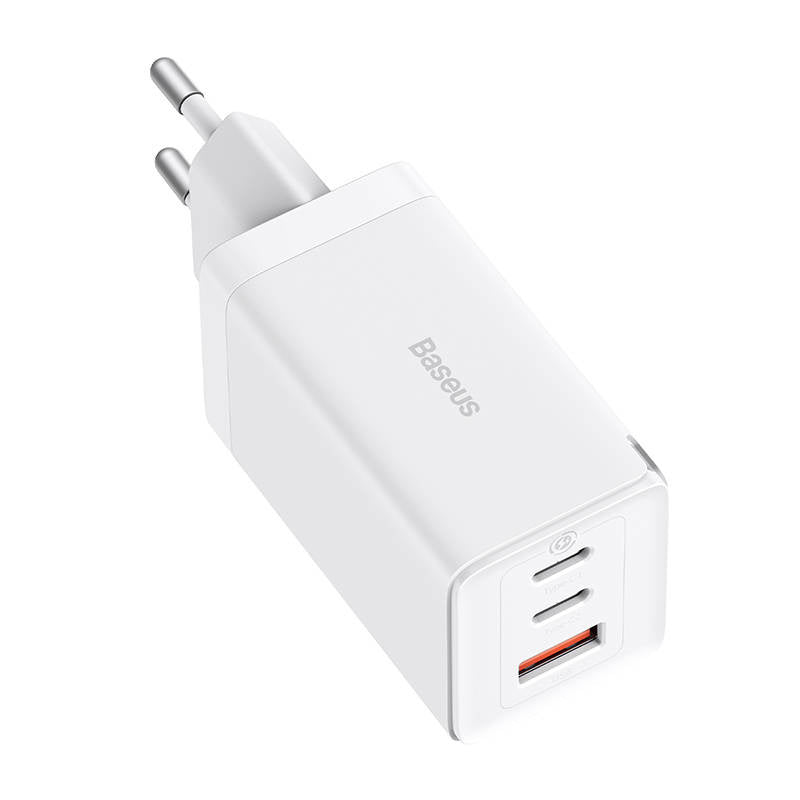 Wall charger Baseus GaN5 Pro 2xUSB-C + USB, 65W (white) - Product Image 5