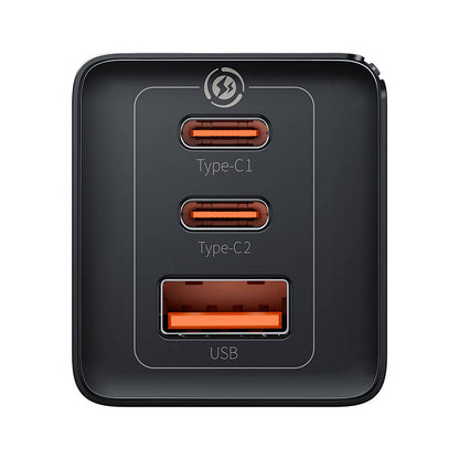 Wall charger Baseus GaN5 Pro 2xUSB-C + USB, 65W (black) - Product Image 3